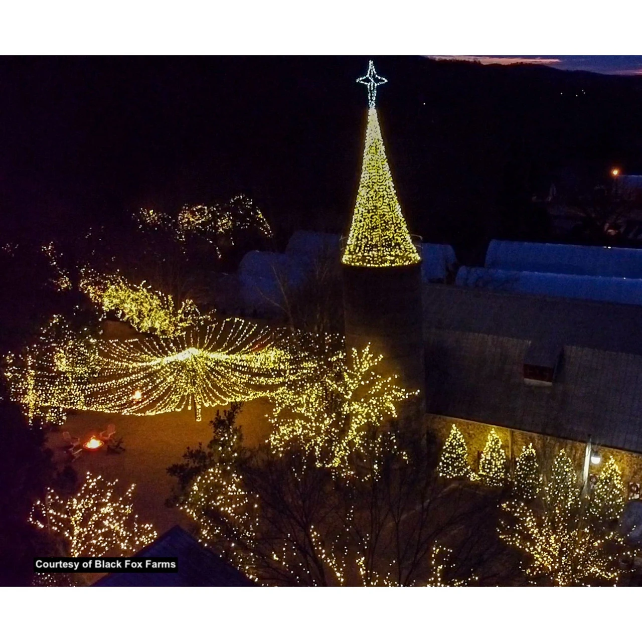 70 Warm White LED Wide Angle Christmas String Lights - 35.17 Ft Brown Wire 4 70 Warm White LED Wide Angle Christmas String Lights - 35.17 Ft Brown Wire - Image 2