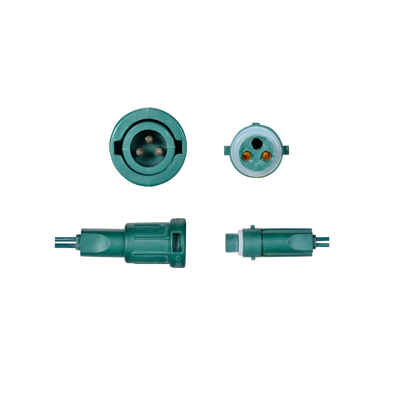 360 Cool White LED Wide Angle Christmas Hanging Drops String Lights - 12 Ft White Wire 5 360 Cool White LED Wide Angle Christmas Hanging Drops String Lights - 12 Ft White Wire - Image 3