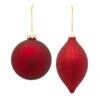 6ct Red Glass Christmas Ball And Onion Ornaments 6.25" (158mm) 1 6ct Red Glass Christmas Ball And Onion Ornaments 6.25" (158mm) -Christmas Decoration Store dmel 83721ds 63623.1685434441