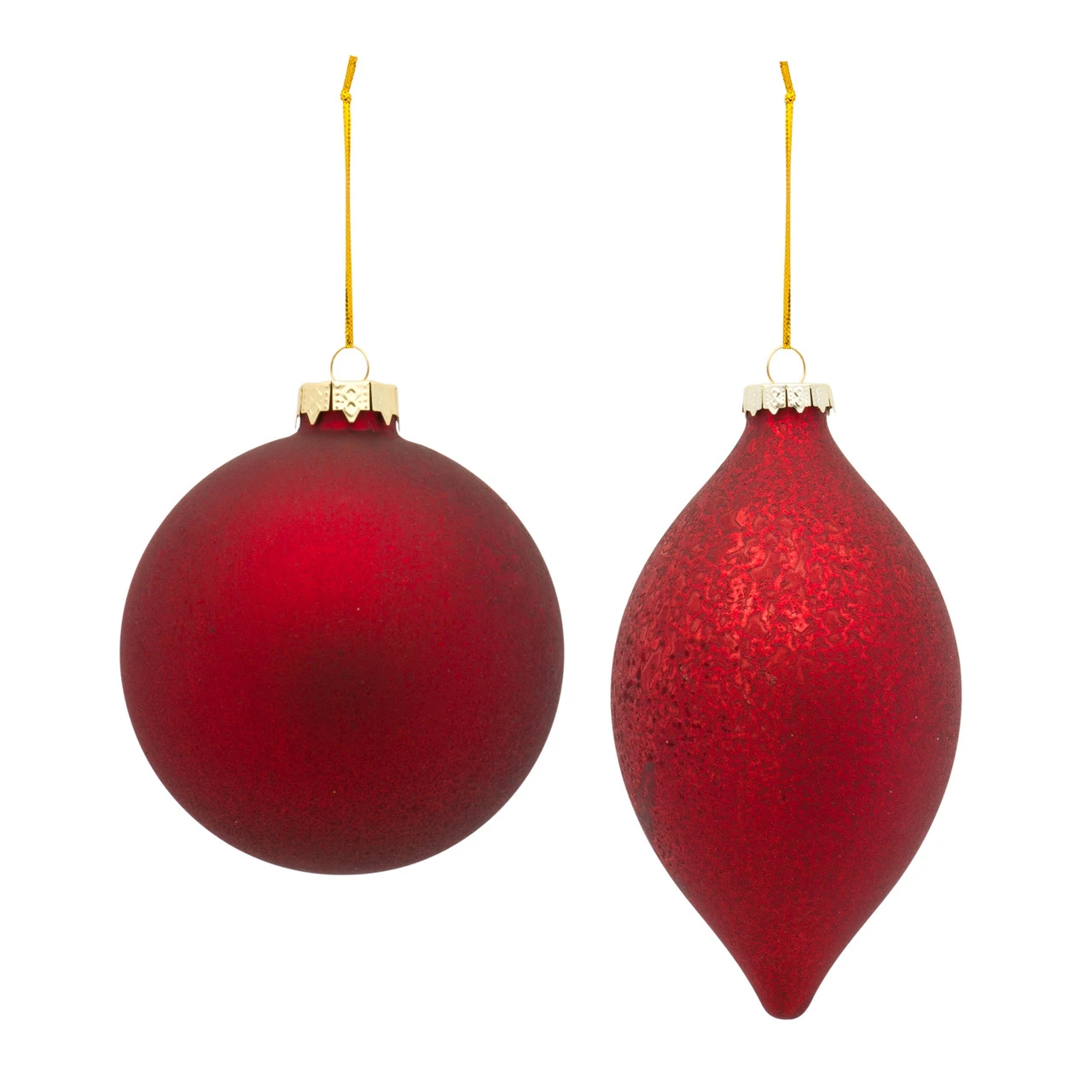 6ct Red Glass Christmas Ball And Onion Ornaments 6.25" (158mm) 3 6ct Red Glass Christmas Ball And Onion Ornaments 6.25" (158mm)