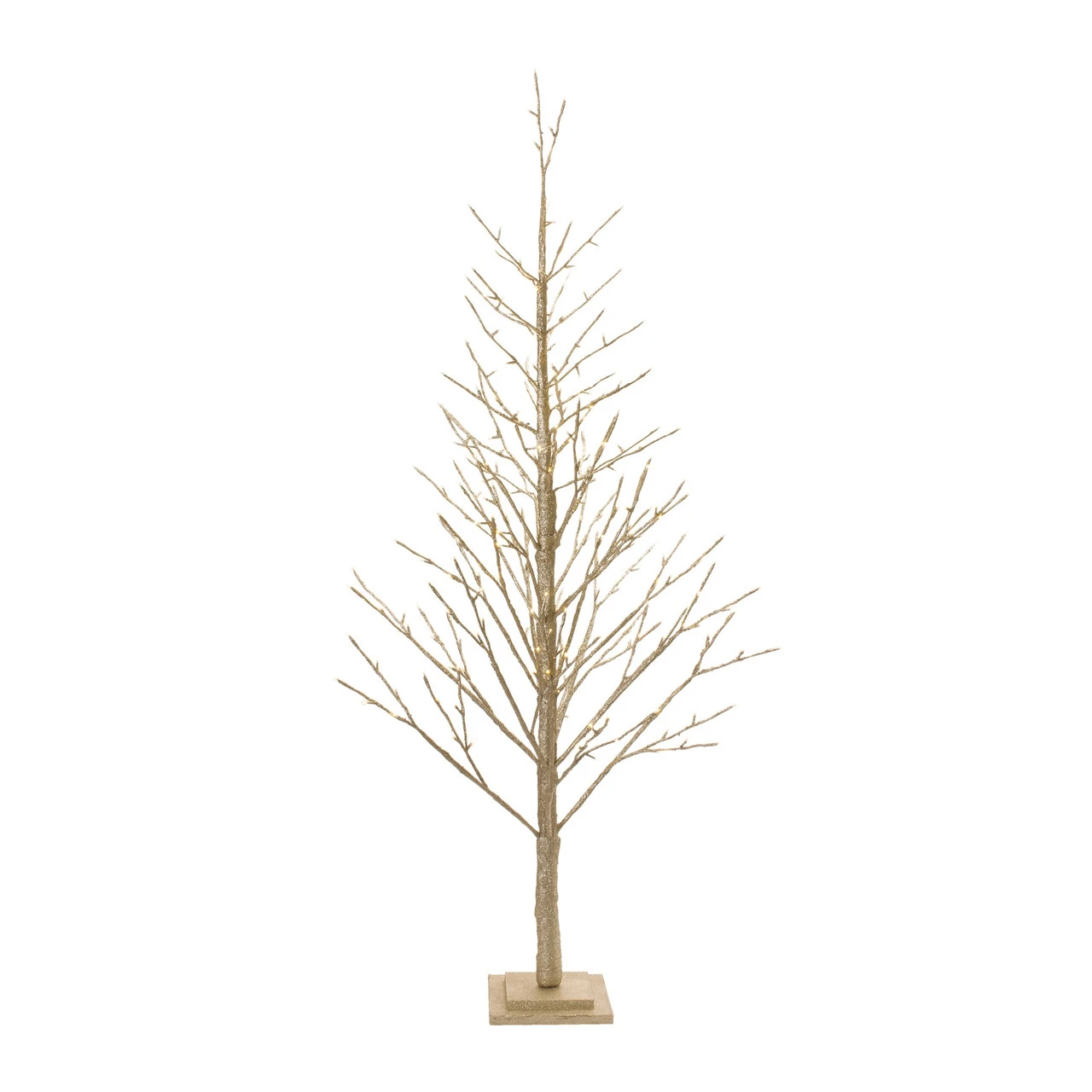 5.5' Gold Artificial LED Lighted Christmas Twig Tree 3 5.5' Gold Artificial LED Lighted Christmas Twig Tree
