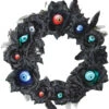 Pre-Lit Black And Blue Eyeball Halloween Wreath - 15-Inch 1 Pre-Lit Black And Blue Eyeball Halloween Wreath - 15-Inch -Christmas Decoration Store dmor ss75285 02366.1678878462