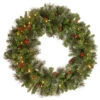 30" Pre-Lit BO Crestwood Spruce Artificial Christmas Wreath - Warm White LED Lights 1 30" Pre-Lit BO Crestwood Spruce Artificial Christmas Wreath - Warm White LED Lights -Christmas Decoration Store dnat20cw7 309l 30w b1 54751.1667656846
