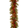 9' X 14" Pre-Lit B/O LED Valley Pine Artificial Christmas Garland – Warm White Lights 2 9' X 14" Pre-Lit B/O LED Valley Pine Artificial Christmas Garland – Warm White Lights -Christmas Decoration Store dnat20dc13 157 9cb 1 15294.1667663693