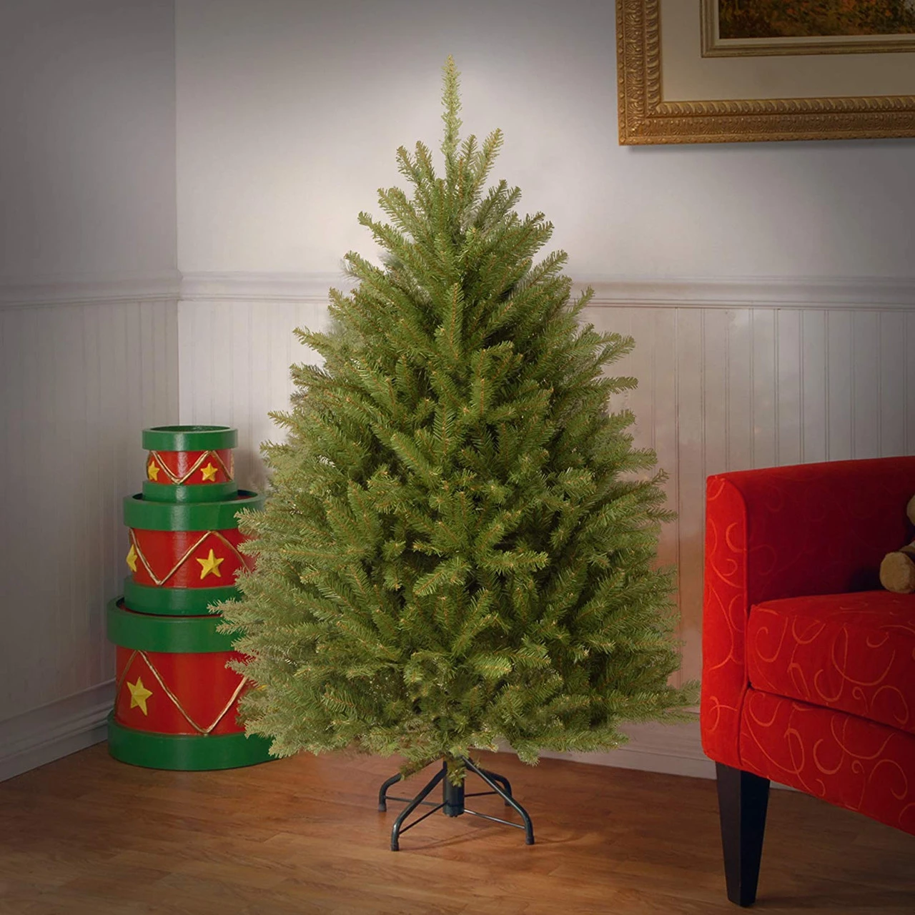 4.5’ Dunhill Fir Artificial Christmas Tree - Unlit 5 4.5’ Dunhill Fir Artificial Christmas Tree - Unlit - Image 3
