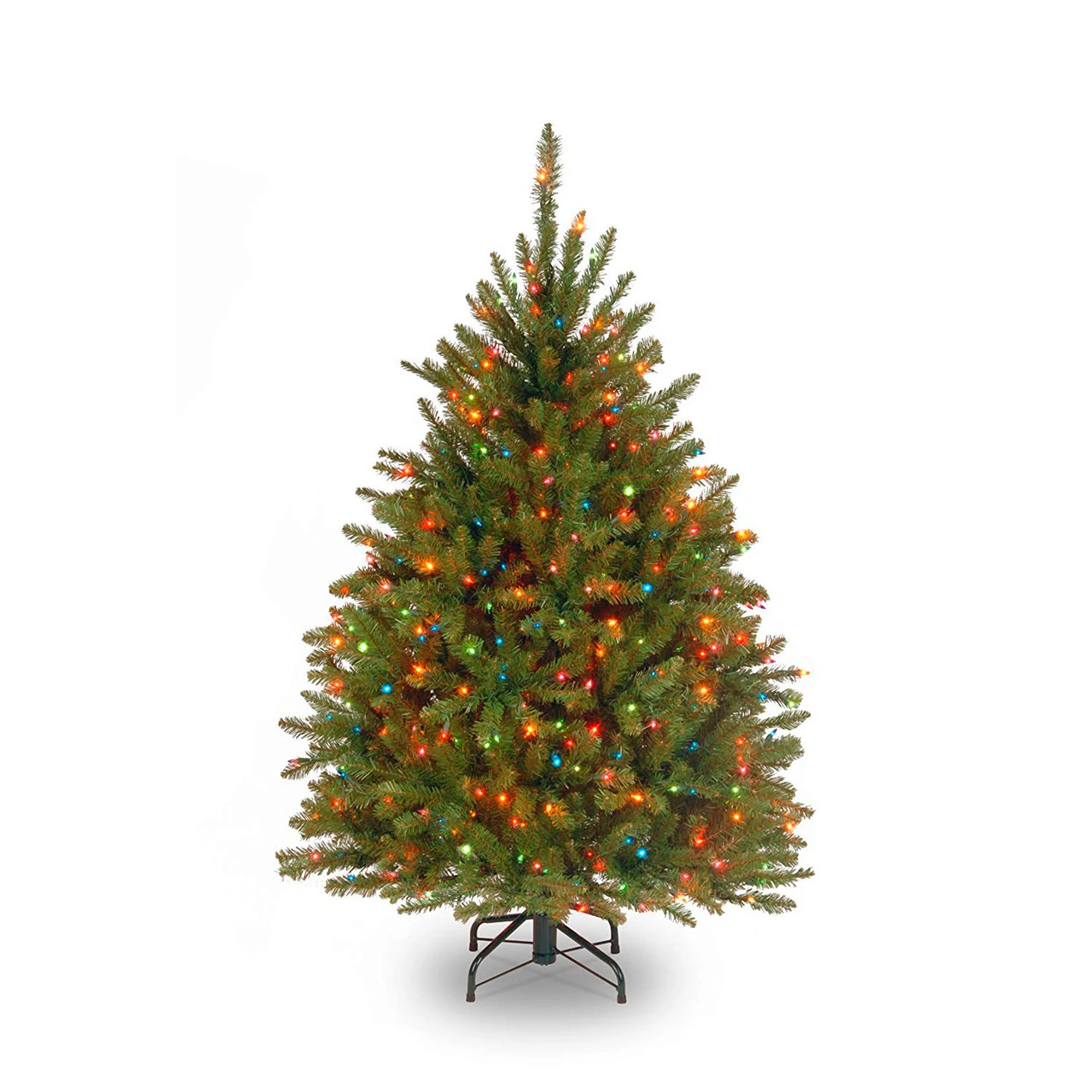 4.5’ Pre-Lit Dunhill Fir Artificial Christmas Tree - Multi-Color Lights 3 4.5’ Pre-Lit Dunhill Fir Artificial Christmas Tree - Multi-Color Lights