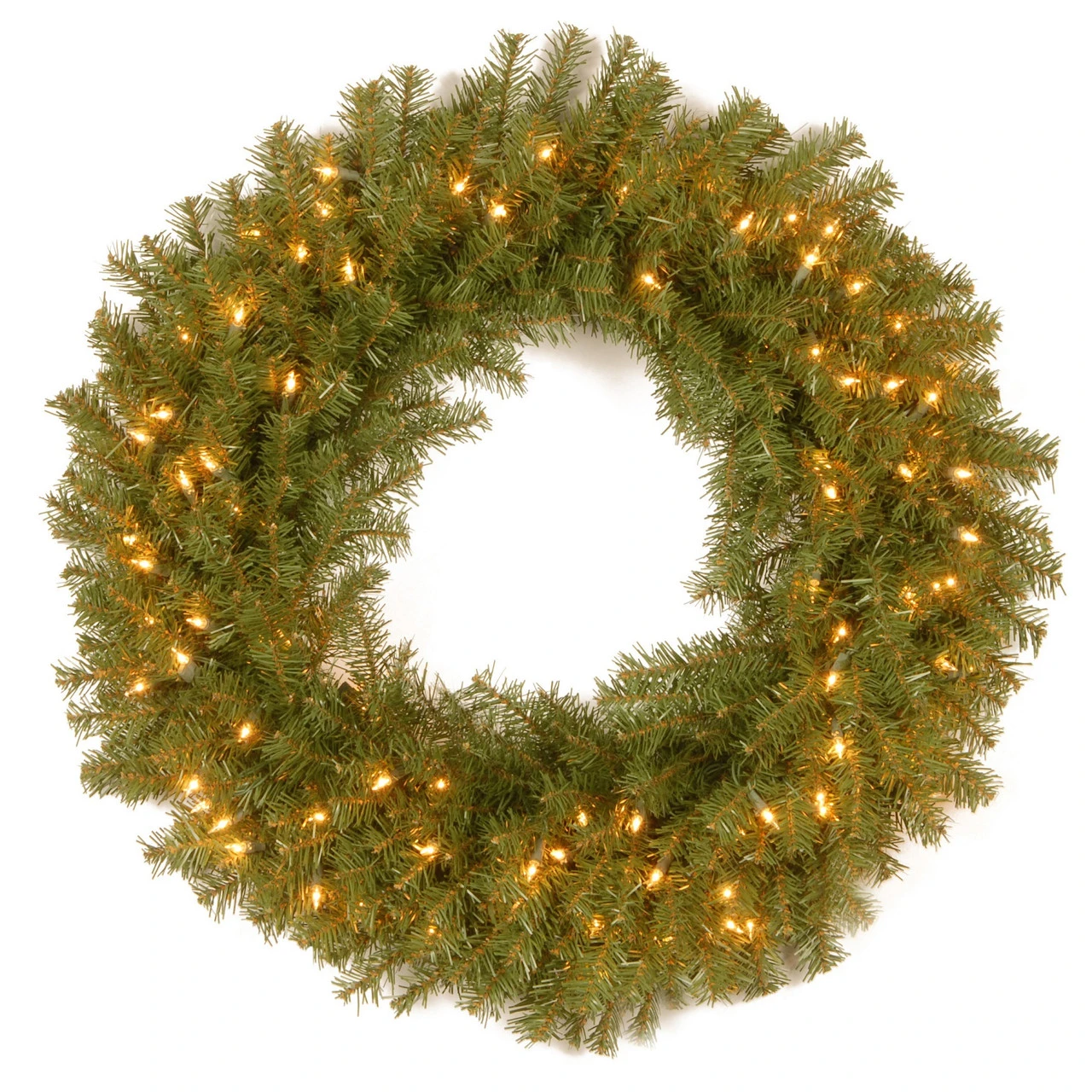 30" B/O Pre-Lit LED Norwood Fir Artificial Christmas Wreath – Dual Color Lights 3 30" B/O Pre-Lit LED Norwood Fir Artificial Christmas Wreath – Dual Color Lights