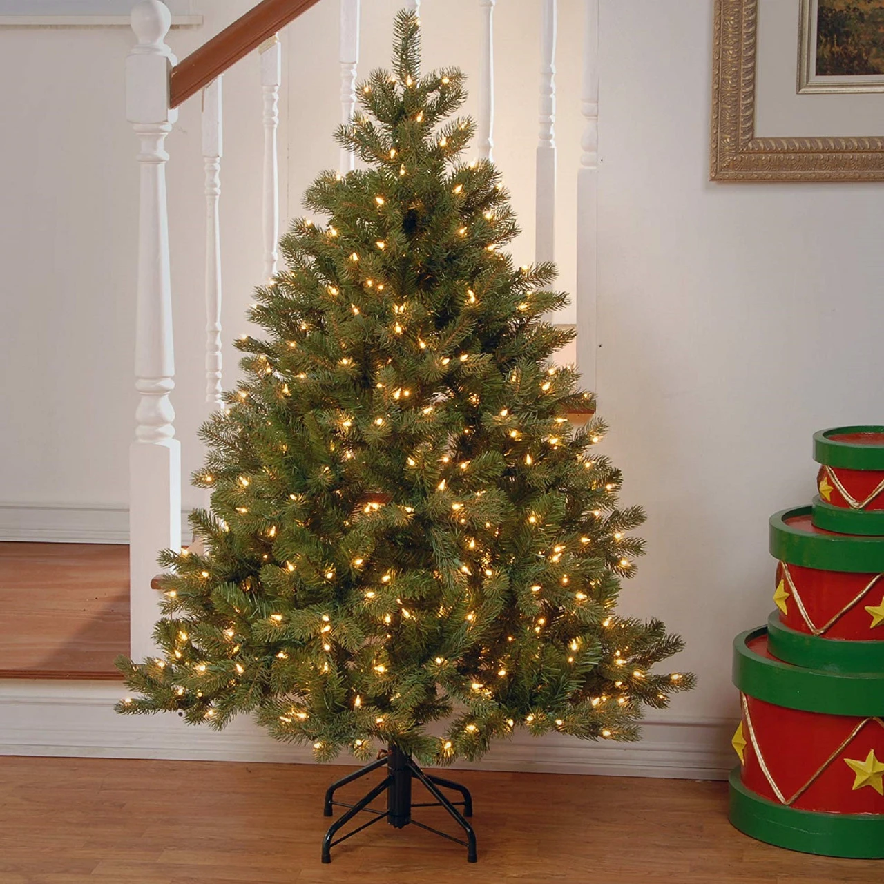 4.5’ Pre-Lit Downswept Douglas Fir Artificial Christmas Tree - Clear Lights 4 4.5’ Pre-Lit Downswept Douglas Fir Artificial Christmas Tree - Clear Lights - Image 2