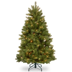5’ Newberry Spruce Artificial Christmas Tree – Dual Color LED Lights
