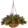 16" Pre-Lit Green Crestwood Spruce Hanging Christmas Decor With White LED Lights 1 16" Pre-Lit Green Crestwood Spruce Hanging Christmas Decor With White LED Lights -Christmas Decoration Store dnat cw7 300 16h b1 1 69299.1667570723