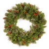 24" Pre-Lit Crestwood Spruce Battery Operated Artificial Christmas Wreath - Warm White LED Infinity Lights 2 24" Pre-Lit Crestwood Spruce Battery Operated Artificial Christmas Wreath - Warm White LED Infinity Lights -Christmas Decoration Store dnat cw7 383y 24w b 1 01857.1667574345