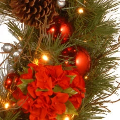 24" Pre-Lit B/O LED Hydrangea Artificial Christmas Wreath – Warm White Lights 8 24" Pre-Lit B/O LED Hydrangea Artificial Christmas Wreath – Warm White Lights -Christmas Decoration Store dnat dc13 158 24wb 1 3 30444.1667536533