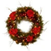 24" Pre-Lit B/O LED Hydrangea Artificial Christmas Wreath – Warm White Lights 1 24" Pre-Lit B/O LED Hydrangea Artificial Christmas Wreath – Warm White Lights -Christmas Decoration Store dnat dc13 158 24wb 1 03945.1667536532