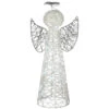 24" Pre-Lit White And Silver Angel Cone Christmas Tree 2 24" Pre-Lit White And Silver Angel Cone Christmas Tree -Christmas Decoration Store dnat df 19030001l 12011.1667574369