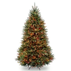 7โ Pre-Lit Dunhill Fir Artificial Christmas Tree - Multi-Color Lights