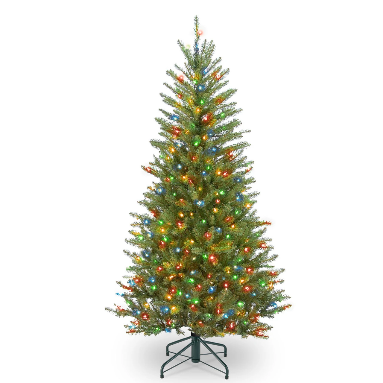 4.5’ Pre-lit Dunhill Fir Slim Artificial Christmas Tree – Multicolor Lights 3 4.5’ Pre-lit Dunhill Fir Slim Artificial Christmas Tree – Multicolor Lights