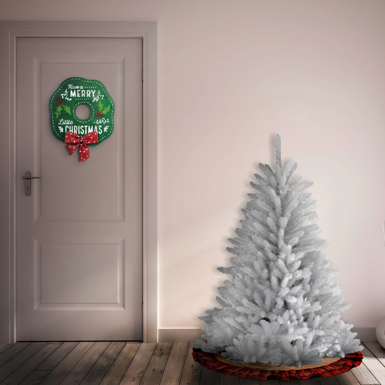 4.5’ Dunhill White Fir Artificial Christmas Tree –Unlit 4 4.5’ Dunhill White Fir Artificial Christmas Tree –Unlit - Image 2