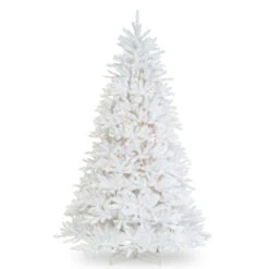7' Pre-lit Dunhill Fir Artificial Contemporary Christmas Tree, Clear Lights