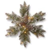 18" Pre-Lit Pine Snowflake Battery Operated Artificial Wreath - Warm White LED Lights 2 18" Pre-Lit Pine Snowflake Battery Operated Artificial Wreath - Warm White LED Lights -Christmas Decoration Store dnat gb1 300l 18sb 1 1 90357.1667656840
