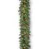 9' Pre-Lit Spruce Mixed Cones Artificial Christmas Garland – Warm White LED Lights -Christmas Decoration Store dnat gw1 300l 9j 1 26215.1667574595