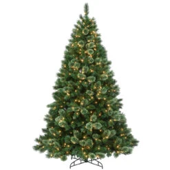 7.5โ Pre-Lit Hamburg Pine Artificial Christmas Tree - Clear Lights