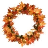 36" Maple Wreath With Clear Lights 2 36" Maple Wreath With Clear Lights -Christmas Decoration Store dnat hc7 104l 36w 1 23592.1667519998