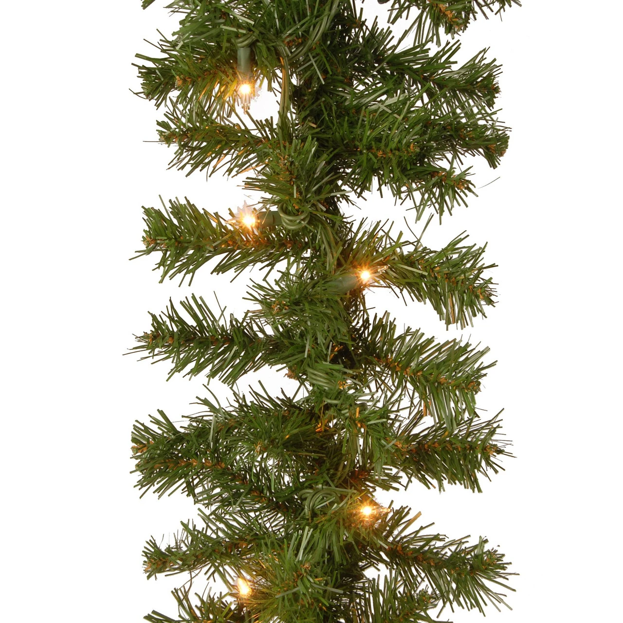 9' X 10” Pre-Lit Kincaid Spruce Artificial Christmas Garland - Clear Lights 4 9' X 10” Pre-Lit Kincaid Spruce Artificial Christmas Garland - Clear Lights - Image 2