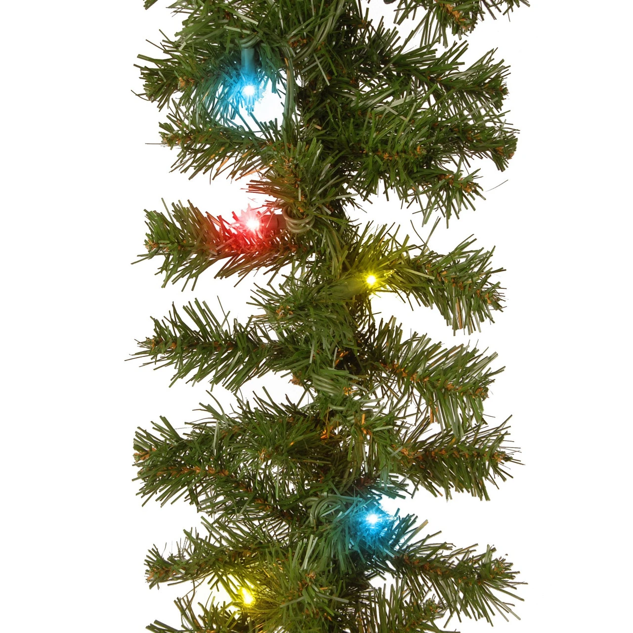 9' X 10” Pre-Lit Kincaid Spruce Artificial Christmas Garland - Multicolor Lights 4 9' X 10” Pre-Lit Kincaid Spruce Artificial Christmas Garland - Multicolor Lights - Image 2