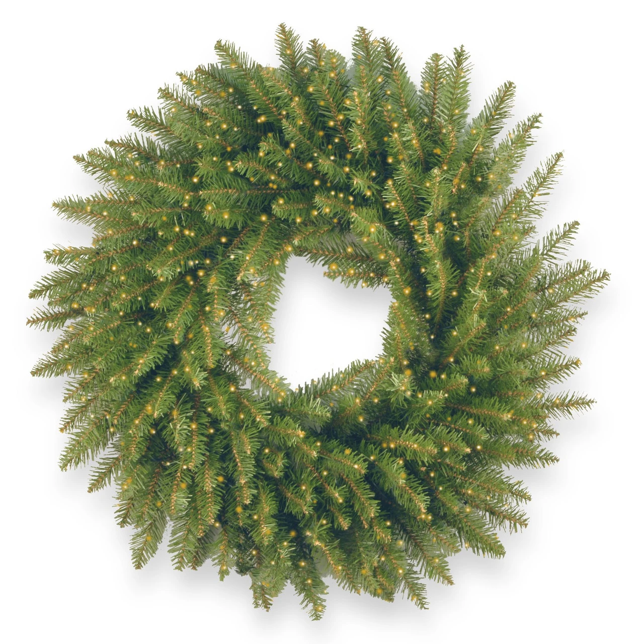 24" Pre-Lit B/O Kingswood Fir Artificial Christmas Wreath - Warm White LED Infinity Lights 3 24" Pre-Lit B/O Kingswood Fir Artificial Christmas Wreath - Warm White LED Infinity Lights