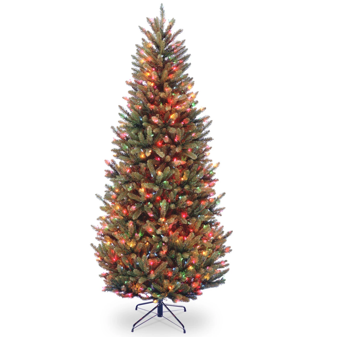 6.5’ Pre-Lit Natural Fraser Slim Fir Artificial Christmas Tree - Multi-Color Lights 3 6.5’ Pre-Lit Natural Fraser Slim Fir Artificial Christmas Tree - Multi-Color Lights