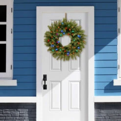 24" B/O Pre-Lit LED Norwood Fir Artificial Christmas Wreath – Multi-Color Lights 7 24" B/O Pre-Lit LED Norwood Fir Artificial Christmas Wreath – Multi-Color Lights -Christmas Decoration Store dnat nf3 309 24w b 3 31556.1667536526