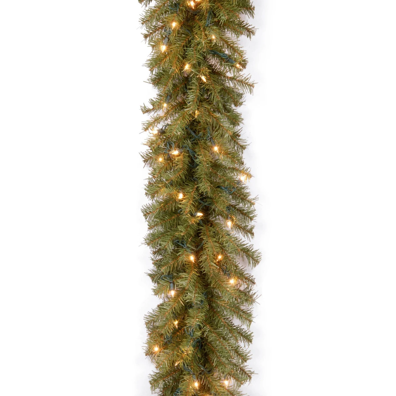 9' X 10" Pre-Lit Norwood Fir Artificial Christmas Garland - Clear Lights 3 9' X 10" Pre-Lit Norwood Fir Artificial Christmas Garland - Clear Lights