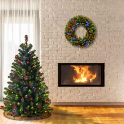 4.5’ Pre-lit North Valley Spruce Artificial Christmas Tree – Multicolor Lights 7 4.5’ Pre-lit North Valley Spruce Artificial Christmas Tree – Multicolor Lights -Christmas Decoration Store dnat nrv7 301 45 3 86541.1667656822