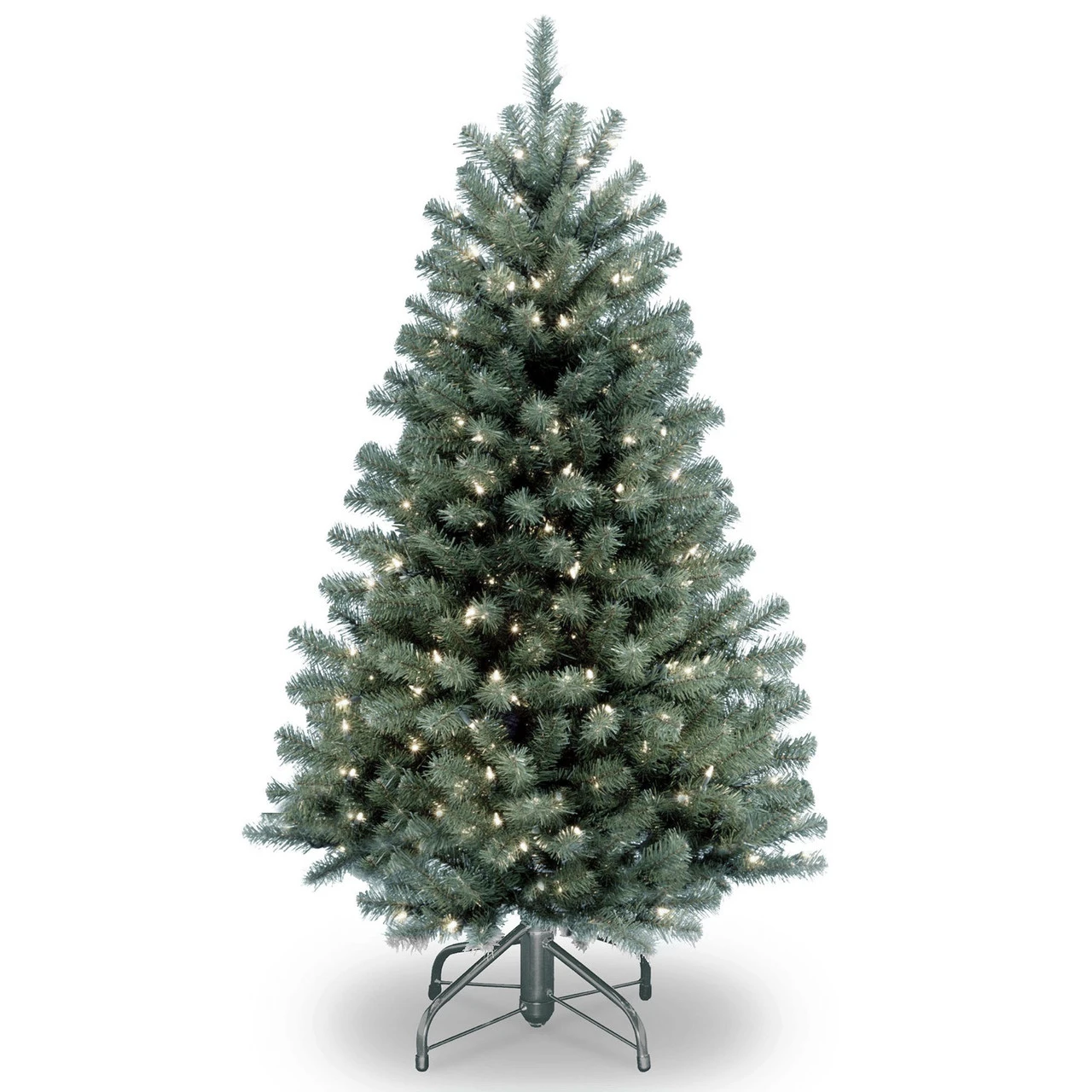 4.5’ Pre-Lit North Valley Spruce Artificial Christmas Tree - Clear Lights 3 4.5’ Pre-Lit North Valley Spruce Artificial Christmas Tree - Clear Lights