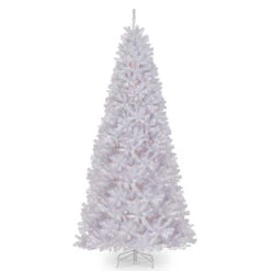 12’ Pre-Lit Medium White North Valley Spruce Artificial Christmas Tree - Clear Lights