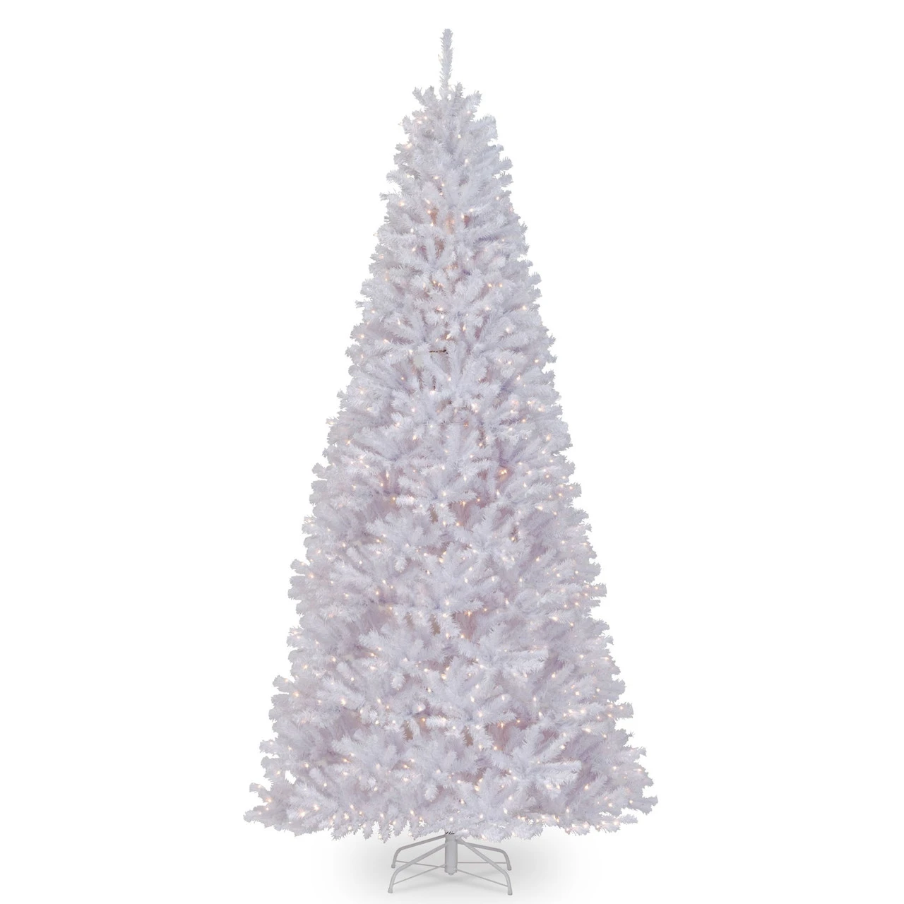 12’ Pre-Lit Medium White North Valley Spruce Artificial Christmas Tree - Clear Lights 3 12’ Pre-Lit Medium White North Valley Spruce Artificial Christmas Tree - Clear Lights