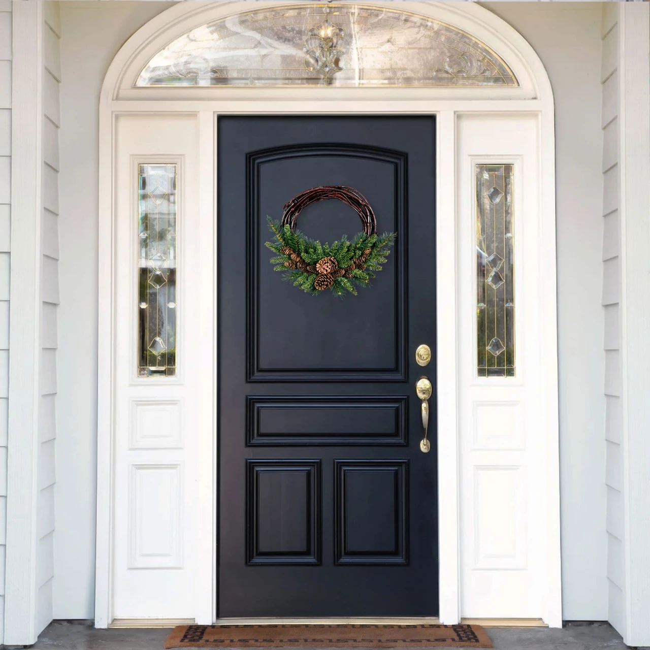 Pine Cone Grapevine Artificial Christmas Wreath - 16-Inch, Unlit 5 Pine Cone Grapevine Artificial Christmas Wreath - 16-Inch, Unlit - Image 3