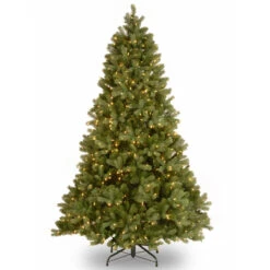 7โ Pre-Lit Downswept Douglas Fir Artificial Christmas Tree - Clear Lights