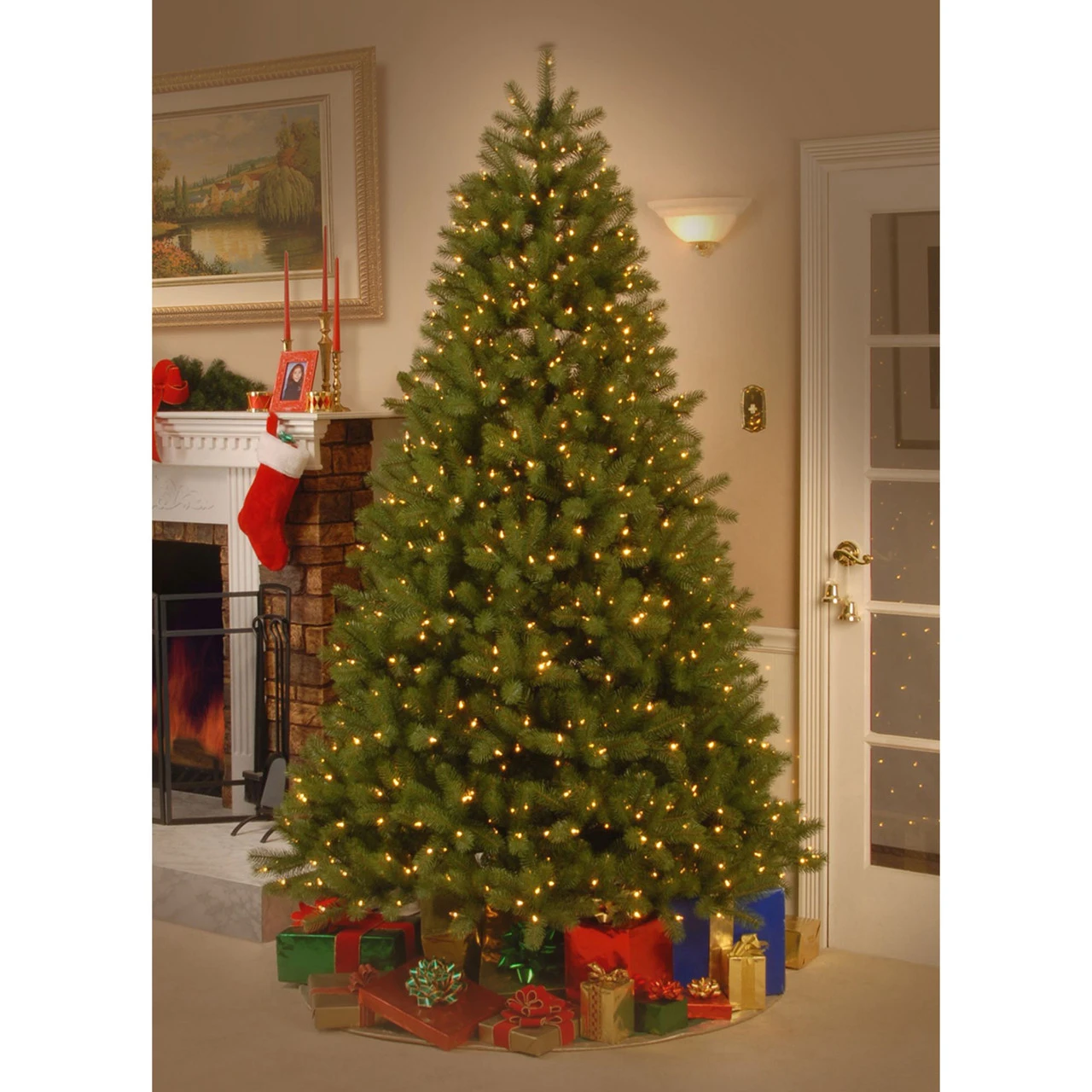 6’ Pre-Lit Downswept Fir Artificial Christmas Tree - Clear Lights 6 6’ Pre-Lit Downswept Fir Artificial Christmas Tree - Clear Lights - Image 4