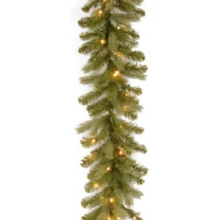 9' X 12" Pre-Lit Downswept Douglas Artificial Christmas Garland - Warm White LED Lights