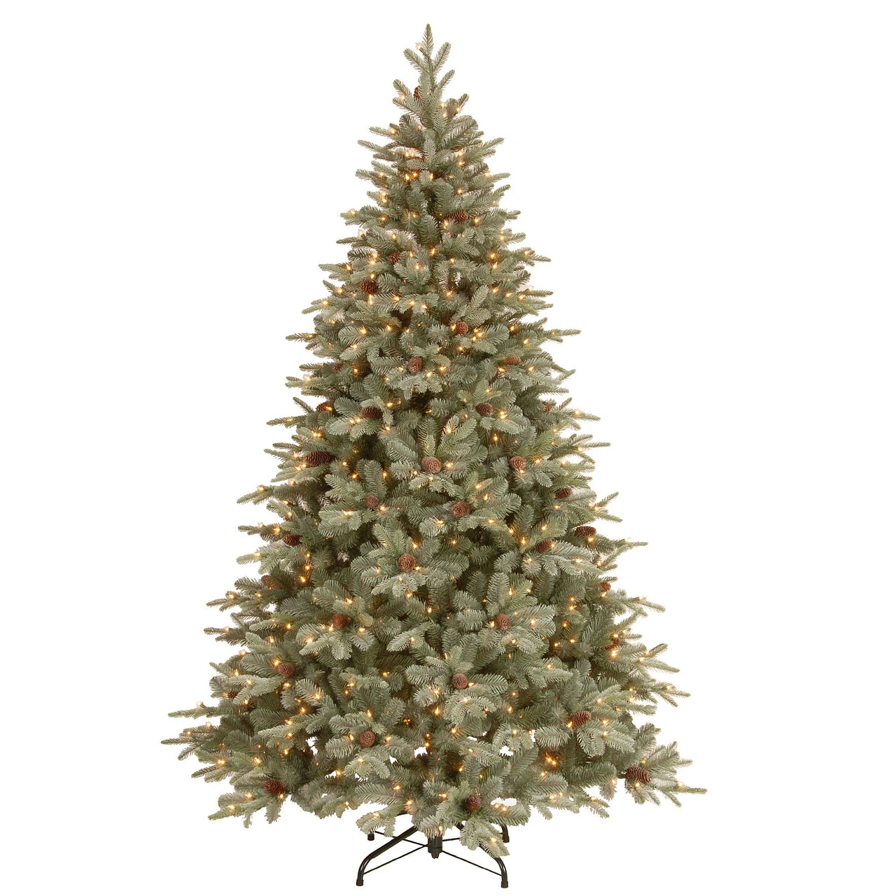 7.5' Frosted Arctic Spruce Artificial Christmas Tree - Clear Lights 3 7.5' Frosted Arctic Spruce Artificial Christmas Tree - Clear Lights