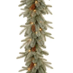 9' Pre-Lit Artificial Christmas Garland - Clear Lights