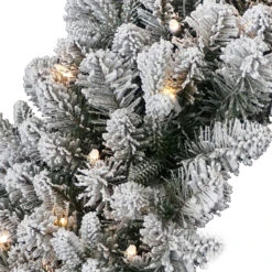24" Pre-Lit LED Snowy Iceland Fir Artificial Christmas Wreath - Warm White Lights 7 24" Pre-Lit LED Snowy Iceland Fir Artificial Christmas Wreath - Warm White Lights -Christmas Decoration Store dnat peil2 300 24wb1 3 07561.1667574288