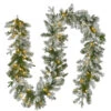 9' X 12" Pre-Lit Iceland Fir Battery Operated Artificial Christmas Garland, Warm White LED Lights -Christmas Decoration Store dnat peil2 300 9b b1 37588.1667529466