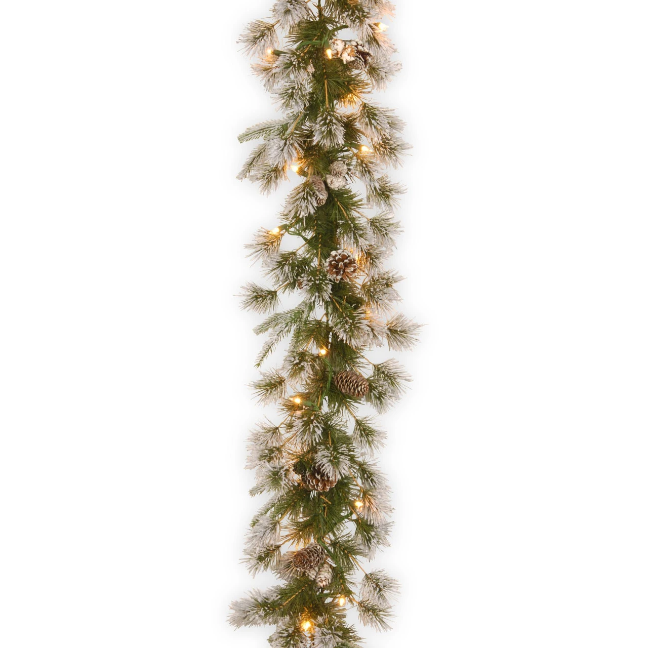 9' X 10" Pre-Lit Liberty Pine Artificial Christmas Garland - Clear Lights 3 9' X 10" Pre-Lit Liberty Pine Artificial Christmas Garland - Clear Lights