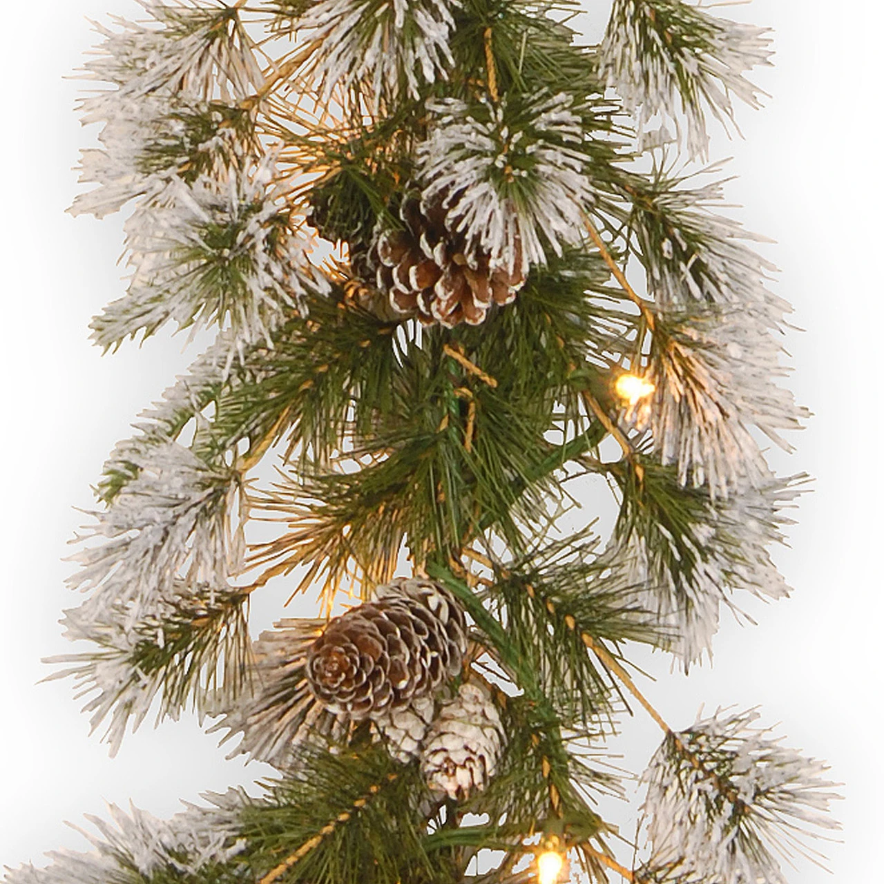 9' X 10" Pre-Lit Liberty Pine Artificial Christmas Garland - Clear Lights 4 9' X 10" Pre-Lit Liberty Pine Artificial Christmas Garland - Clear Lights - Image 2