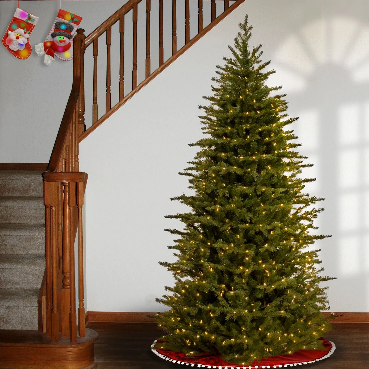 7.5’ Pre-Lit Nordic Spruce Artificial Christmas Tree – Clear Lights 4 7.5’ Pre-Lit Nordic Spruce Artificial Christmas Tree – Clear Lights - Image 2
