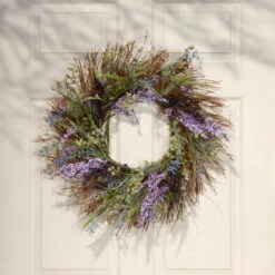Mixed Leaf Spring Artificial Wreath - 22-Inch, Unlit 9 Mixed Leaf Spring Artificial Wreath - 22-Inch, Unlit -Christmas Decoration Store dnat rac w030012a 4 21633.1667519983