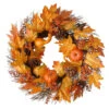 Maple Leaves And Pumpkins Halloween Wreath, Orange And Yellow 24-Inch 1 Maple Leaves And Pumpkins Halloween Wreath, Orange And Yellow 24-Inch -Christmas Decoration Store dnat rahv 8857732w24 01919.1667491318