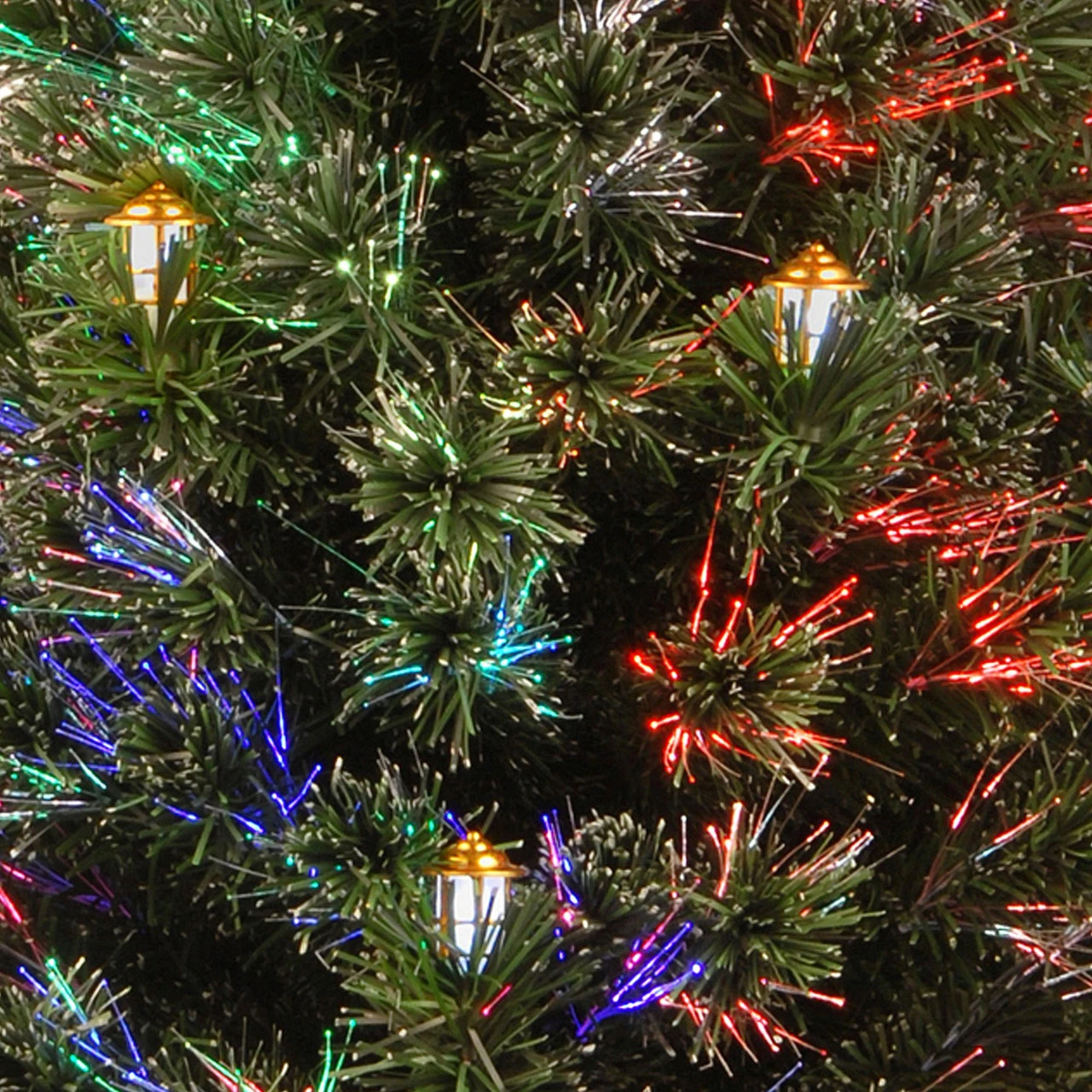 48" Pre-Lit Medium Fiber-Optic Artificial Christmas Fireworks Tree - LED Lights 4 48" Pre-Lit Medium Fiber-Optic Artificial Christmas Fireworks Tree - LED Lights - Image 2